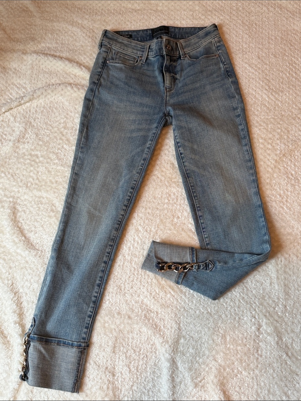 White House Black Market - mid rise- slim ankle everyday soft jeans with cuff